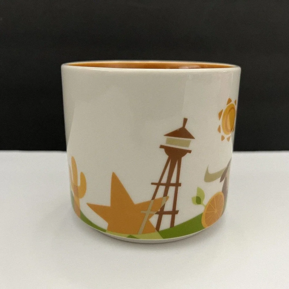 Starbucks 2015 Texas You Are Here Collection YAH Longhorn 14 oz Coffee Mug Cup